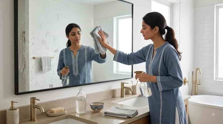 آئینے پر سفید سرکہ: صفائی کا یہ طریقہ واقعی کام کرتا ہے؟ آئینے پر سفید سرکہ