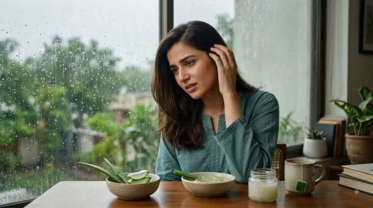 برسات میں سر کی خارش؟ 5 قدرتی نسخے آزمائیں برسات میں سر کی خارش
