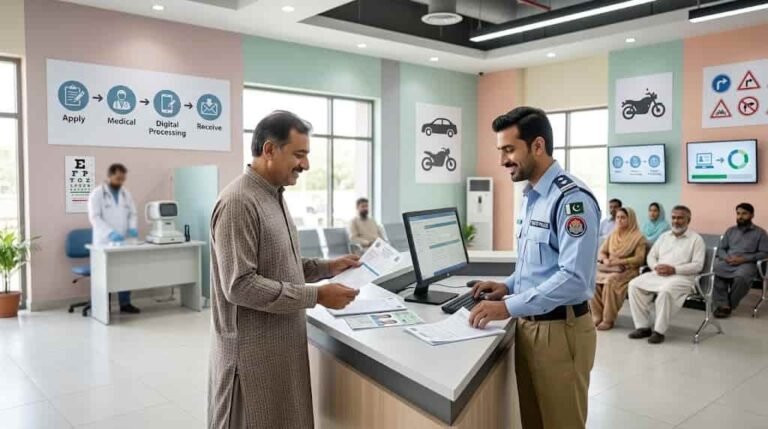لاہور: ڈرائیونگ لائسنس کے لیے مفت میڈیکل سرٹیفکیٹ ڈرائیونگ لائسنس میڈیکل سرٹیفکیٹ
