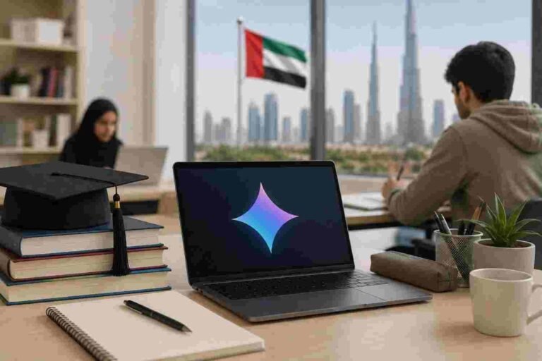 امارات میں طلبہ کے لیے ایک سال مفت گوگل جیمنائی گوگل جیمنائی طلبہ