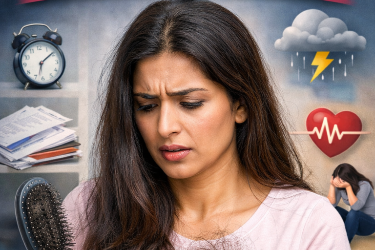 تناؤ خواتین کے بالوں کی صحت کو کیسے متاثر کرتا ہے؟ تناؤ بالوں کی صحت