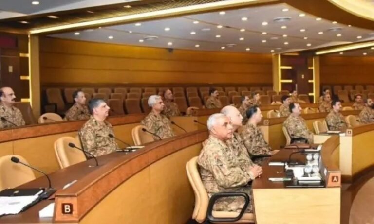 9 مئی جیسی صورتحال پر فیصلہ کن کارروائی: کور کمانڈرز کور کمانڈرز 9 مئی وارننگ