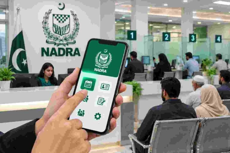 نادرا کی نئی سہولت: اب گھر بیٹھے اپائنٹمنٹ بک کرائیں نادرا اپائنٹمنٹ بکنگ