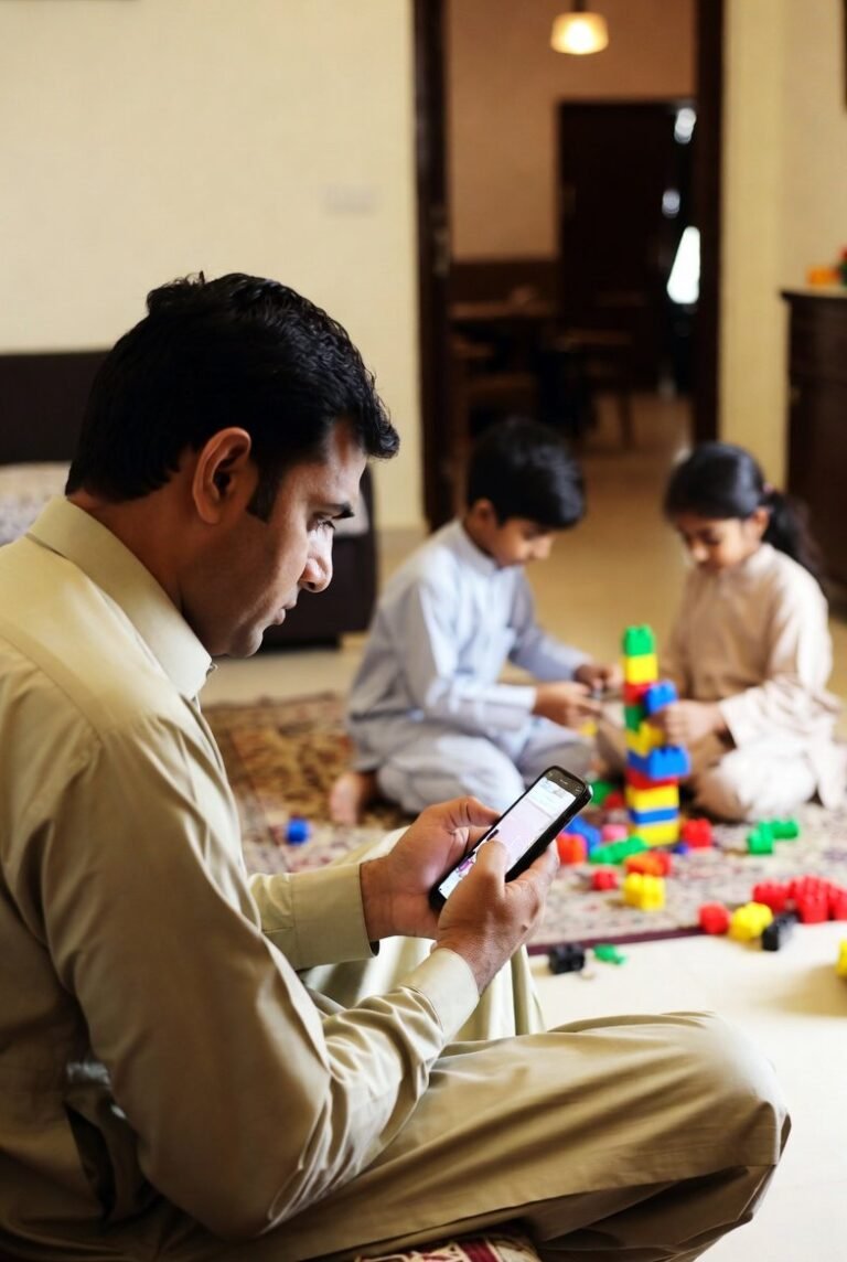 والدین کا اسکرین ٹائم بچوں کی زبان کو نقصان پہنچاتا ہے والدین اسکرین ٹائم